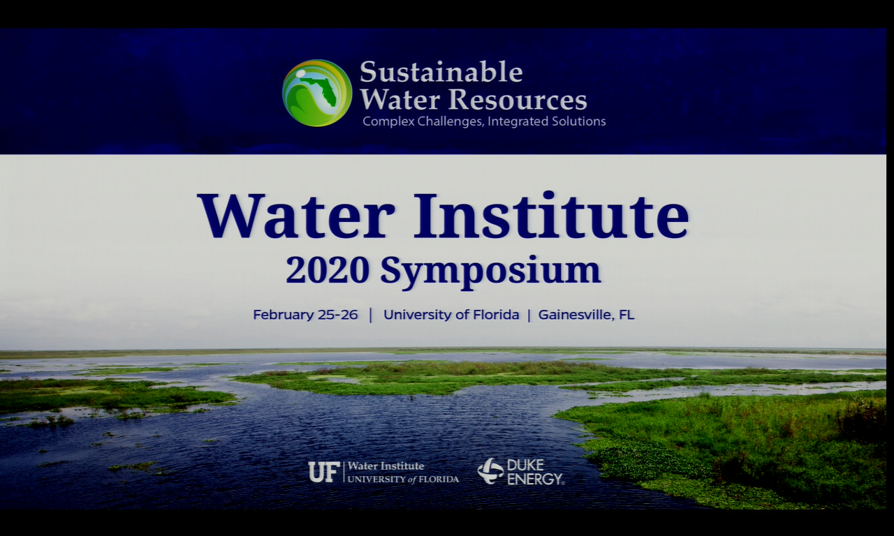 Water Institute Plenary Session 1 February 25, 2020