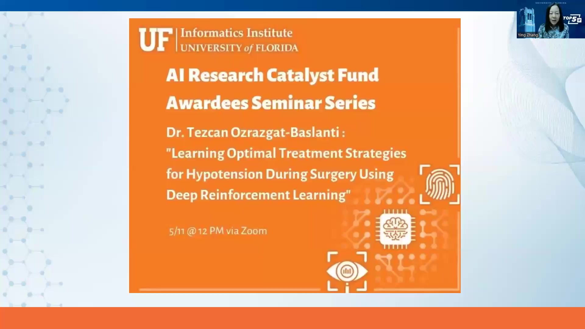 AI Catalyst Research Awardees Virtual Seminar Series Dr. Tezcan