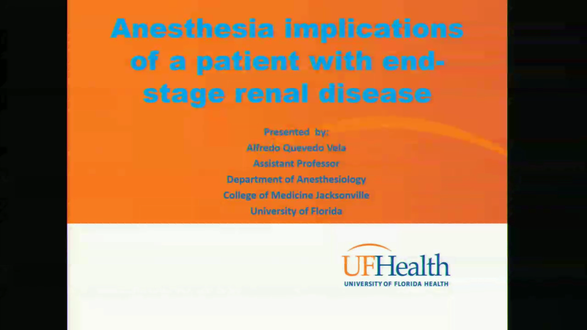 End Stage Renal Disease